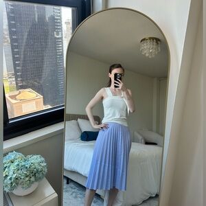 Saylor Striped Pleated Skirt